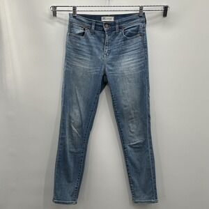 Madewell High Riser Crop Jean Women’s‎ 27 (28/26) High Waist 10” Faded Blue
